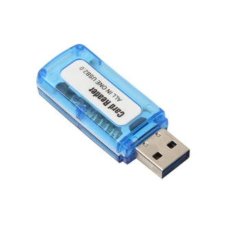 10 шт. Портативный 4 в 1 Картридер с несколькими картами памяти USB 2.0 для SD/TF/T-Flash/M2 карт