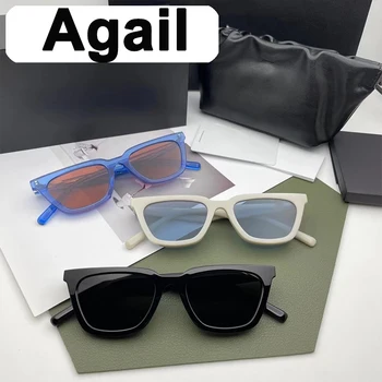 Agail GENTLE YUUMI, Женские солнцезащитные очки для мужчин, Винтажные роскошные Брендовые товары, Дизайнерские Летние Uv400, Модные корейские монстры