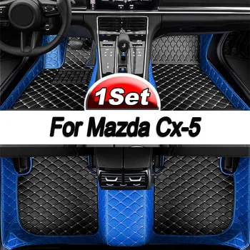 Ковры Для Mazda Cx-5 cx5 2016 2015 Автомобильные Коврики, Аксессуары для интерьера, Водонепроницаемые Защитные Чехлы от Загрязнений, Кожаные Коврики